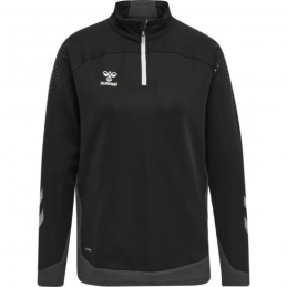 SWEAT HML LEAD HALF ZIP WOMAN BLACK