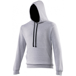 SWEAT CAPUCHE VARSITY GREY...