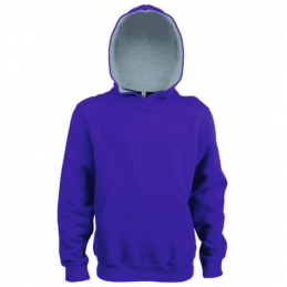 SWEAT CAPUCHE CONTRASTEE JR