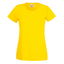 T-SHIRT FEMME FIT JAUNE