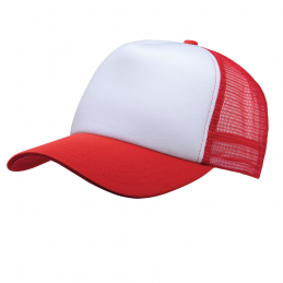 CASQUETTE TRUCKER WHITE/RED