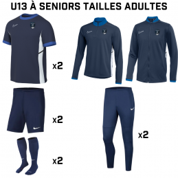Pack U13 à Seniors tailles...