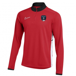 Sweat zip rouge enfant -...