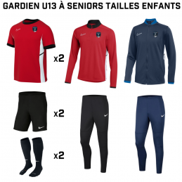 Pack Gardien U13 à Seniors...