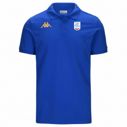 Polo coton bleu adulte -...