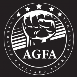 Logo AGFA BOXE DOS blanc