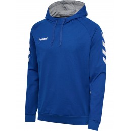 HMLGO COTTON HOODIE-TRUE BLUE